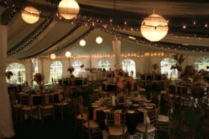 elegant tent wedding