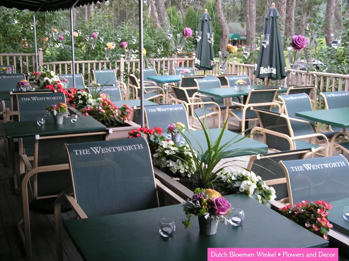 The Wentworth Inn's relaxing Back Deck